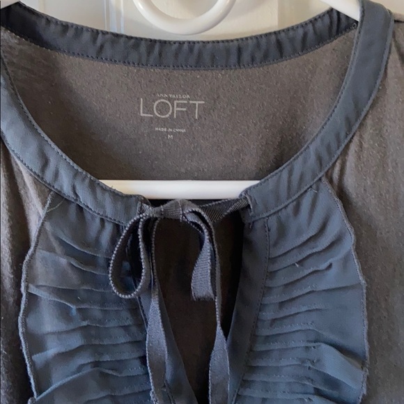 Grey Ruffle Tank Top - Picture 2 of 3